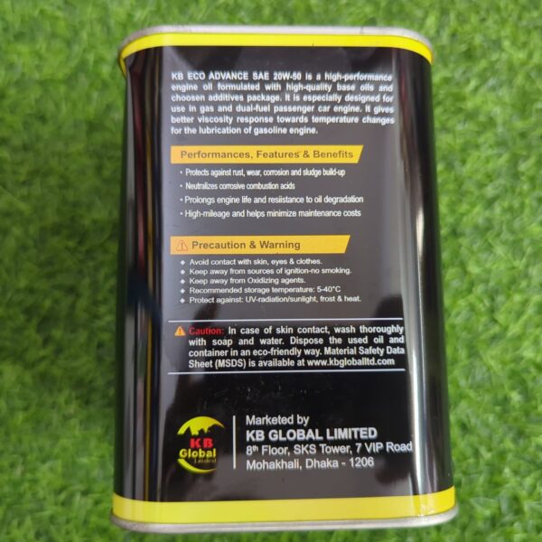 KB ECO Advanced CNG SAE 20W-50 API SL - 2L - Image 2